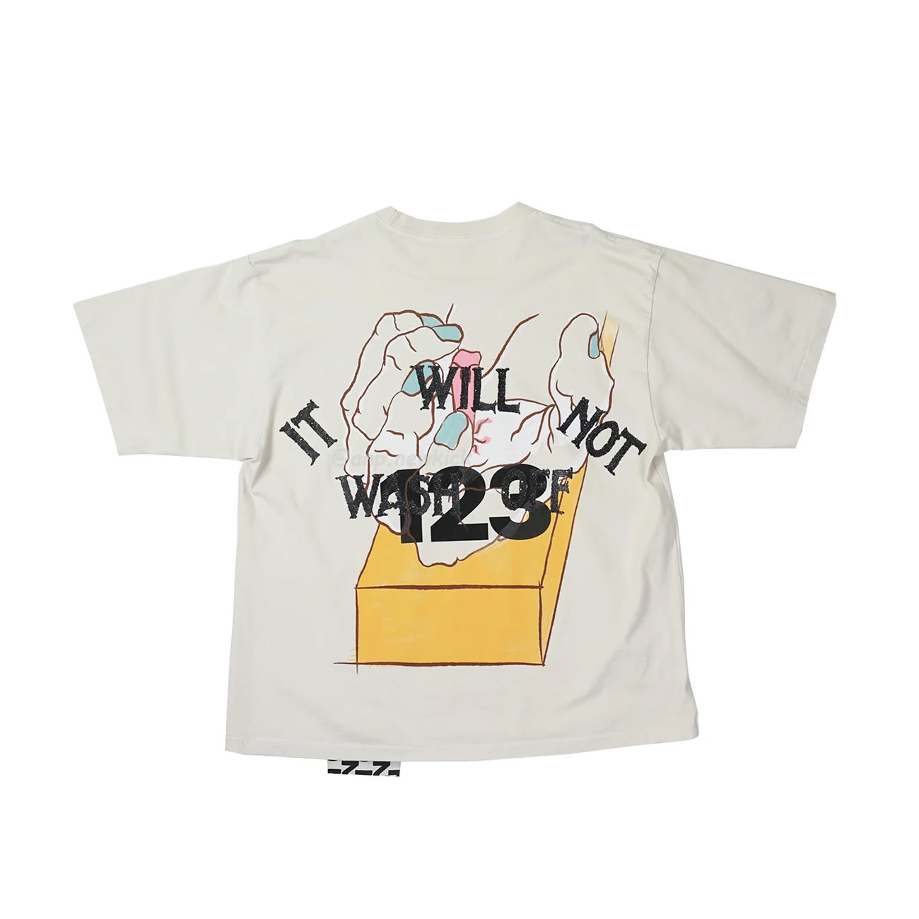 Fear Of God Rrr 123 Passion T Miami Limited Hand Of God Printed Short Sleeve T Shirt Grey White Black (5) - www.newkick.vip